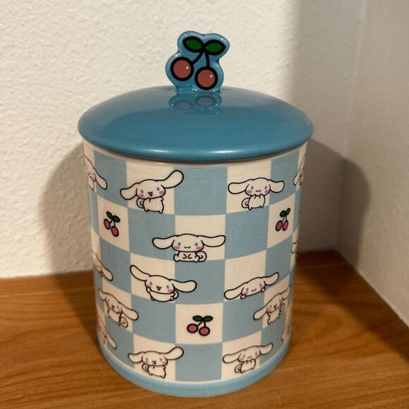 Sanrio Cinnamoroll Cherry Ceramic Snack Jar NWT - Picture 1 of 4